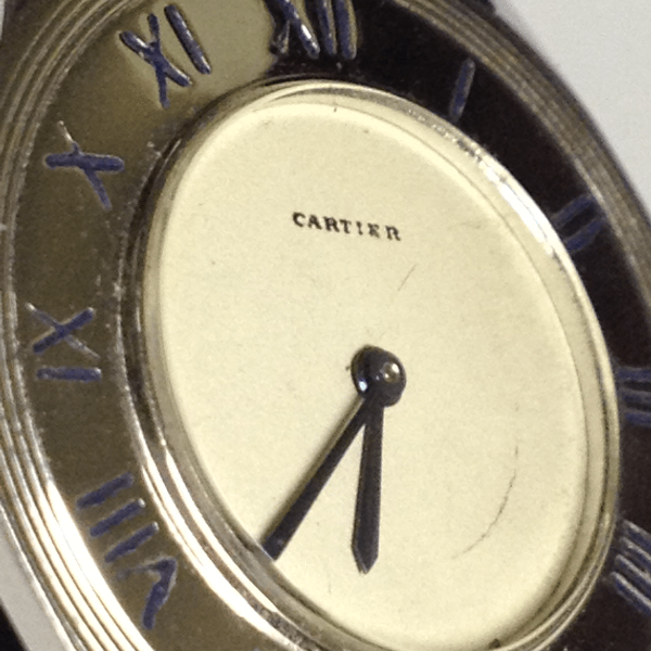Cartier Rectangular Dress watch in White gold. Circa: 1960.