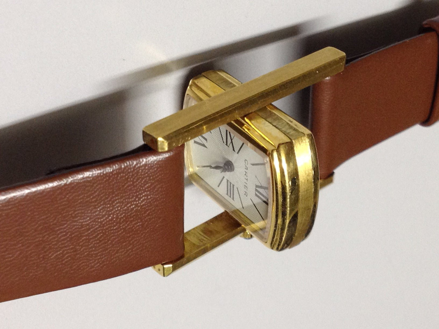 Cartier Tank Cabriolet in Yellow gold. Circa: 1960.