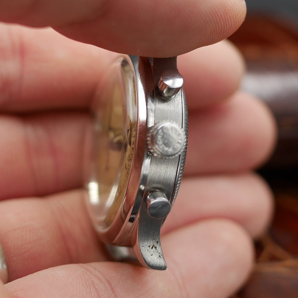 Rolex Oyster Chronograph Ref:3525 in stainless steel. Circa:1940
