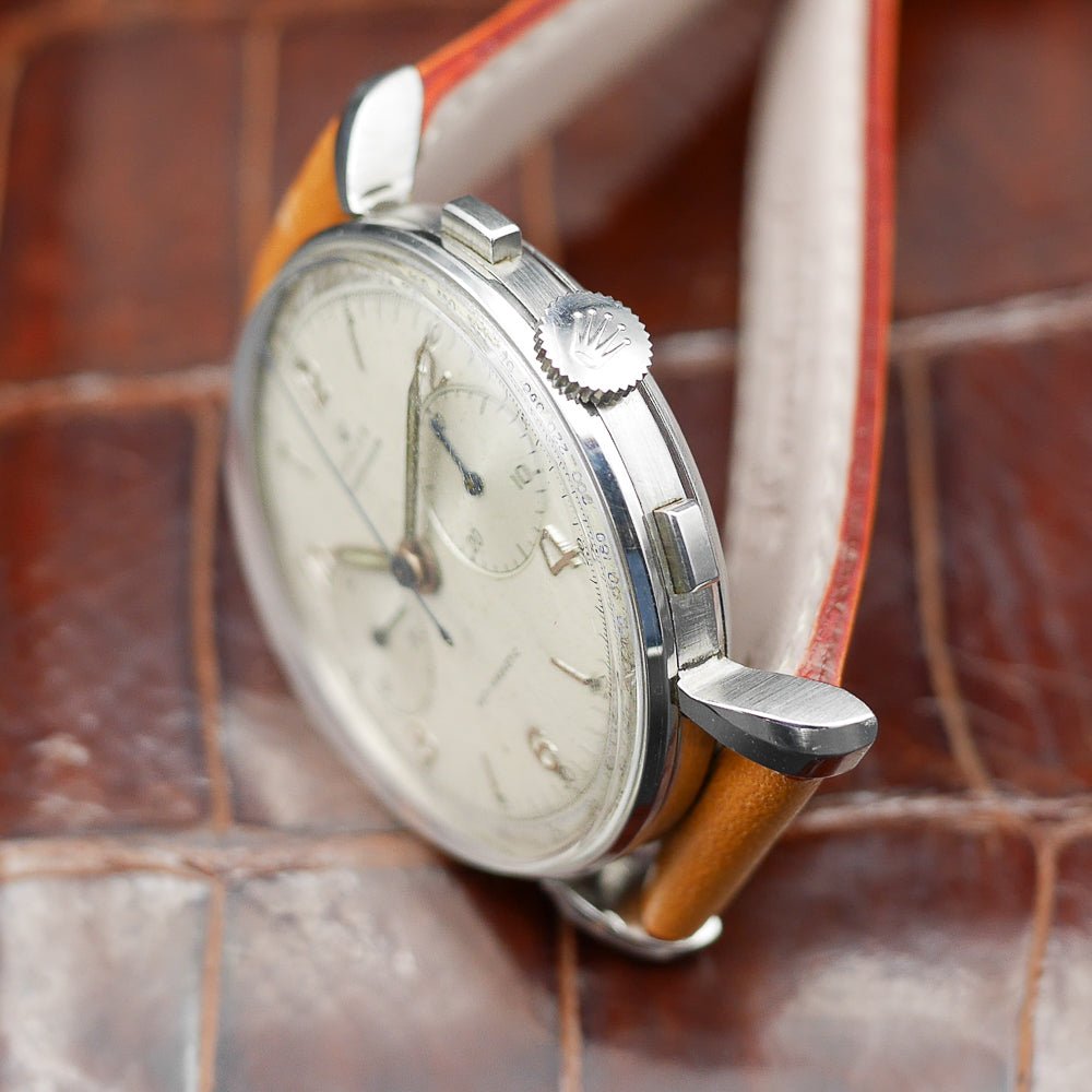 Rolex Chronograph Ref:4099 in Stainless steel. Circa:1950.