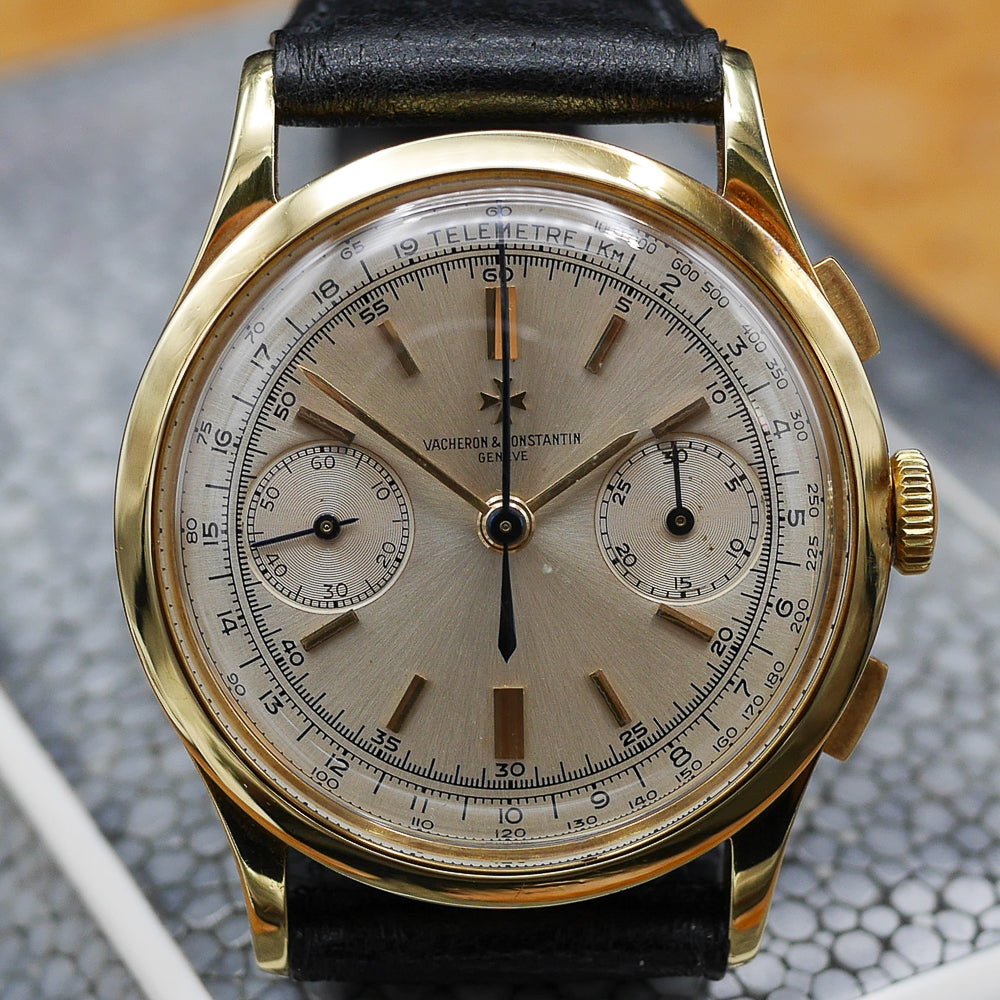 Vacheron&Constantin Chronograph Ref:4072 in Yellow gold. Circa:1955