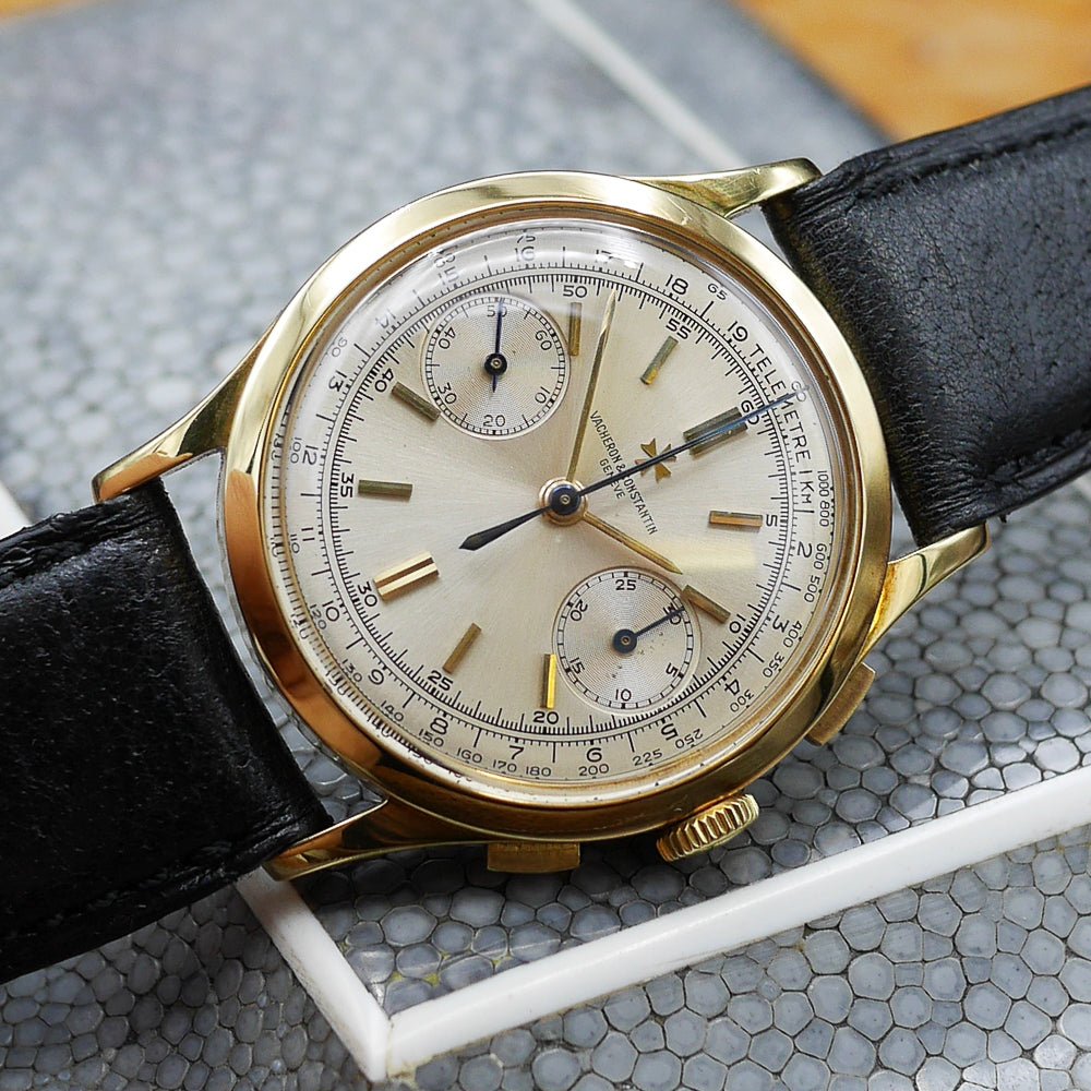 Vacheron&Constantin Chronograph Ref:4072 in Yellow gold. Circa:1955