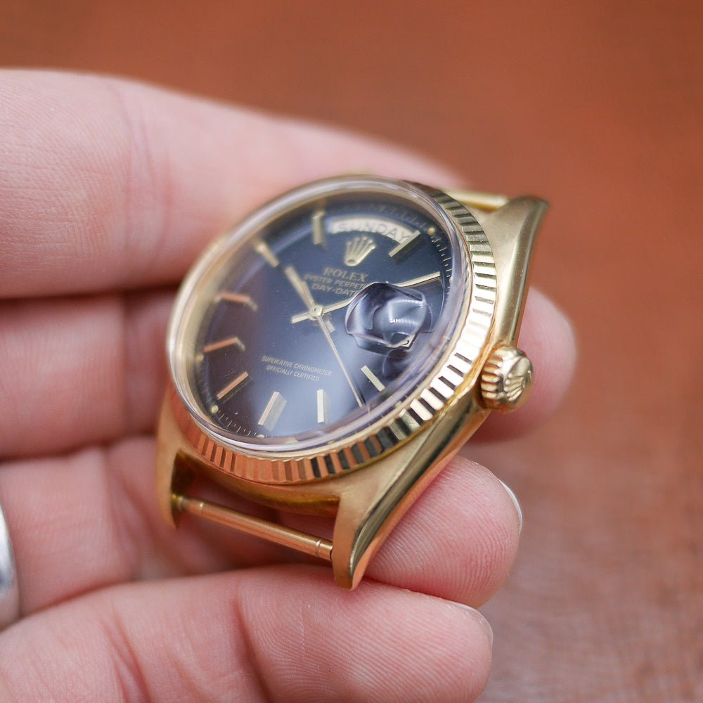 Rolex Oyster Perpetual Day Date in Yellow gold. Circa: 1968.