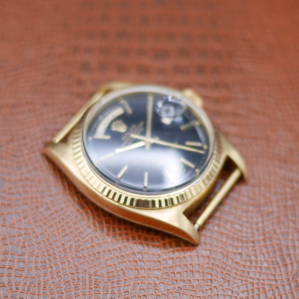 Rolex Oyster Perpetual Day Date in Yellow gold. Circa: 1968.