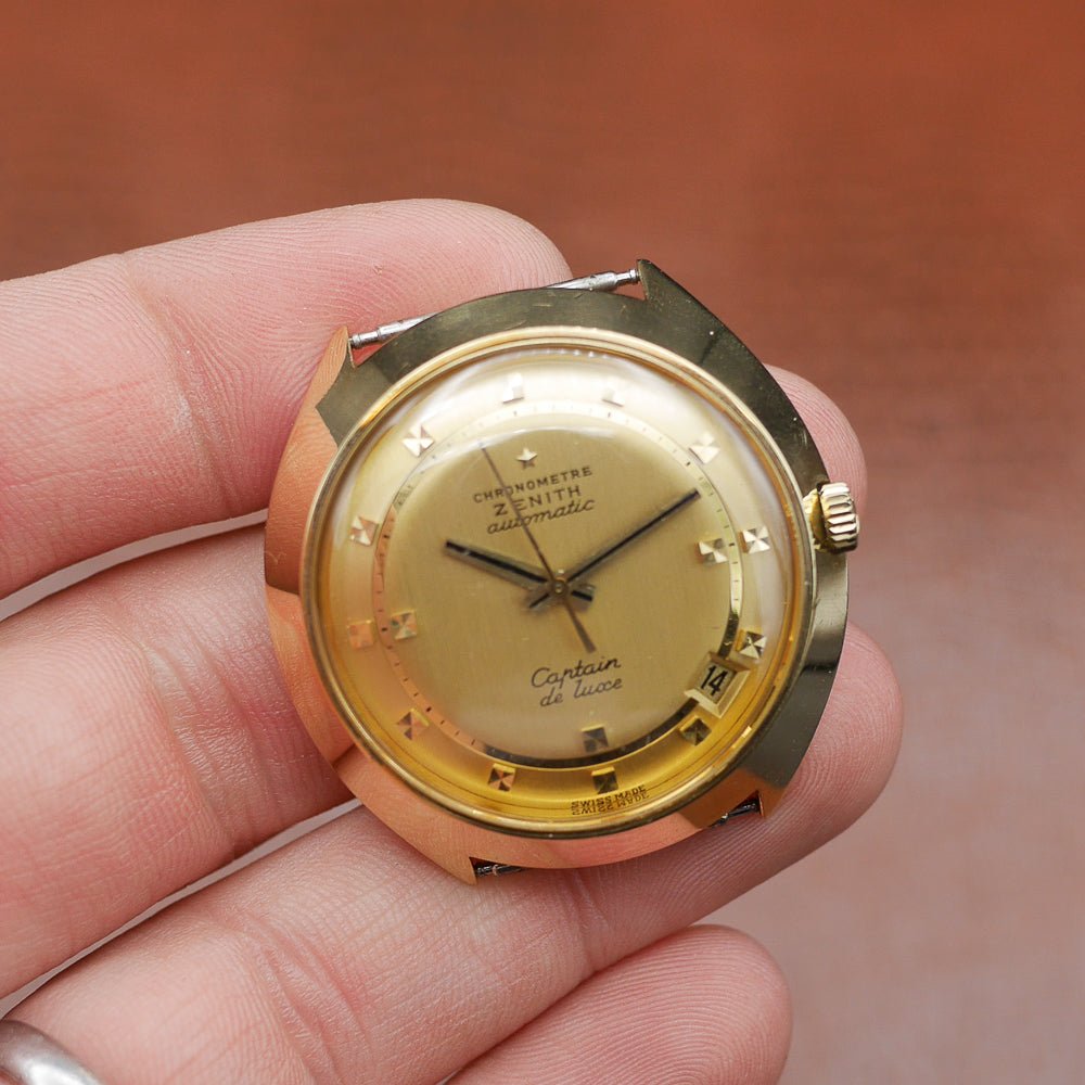 Zenith in Yellow gold. Circa: 1970.