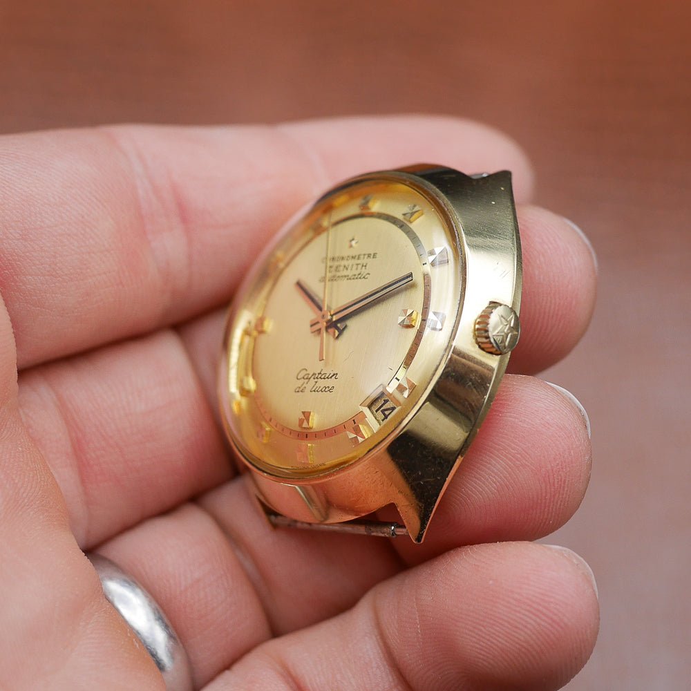Zenith in Yellow gold. Circa: 1970.