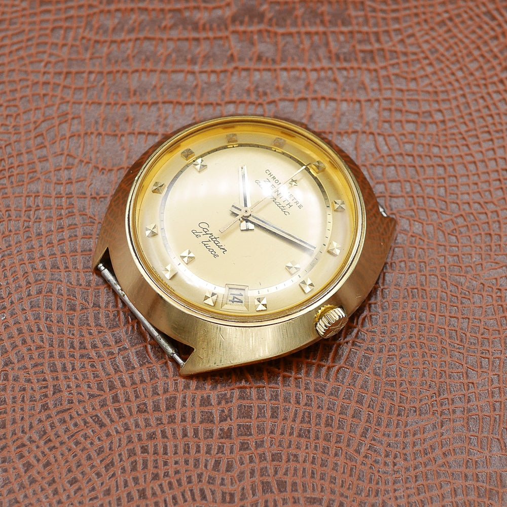 Zenith in Yellow gold. Circa: 1970.