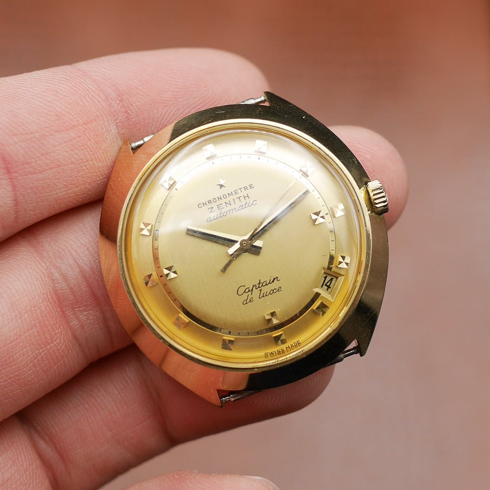 Zenith in Yellow gold. Circa: 1970.