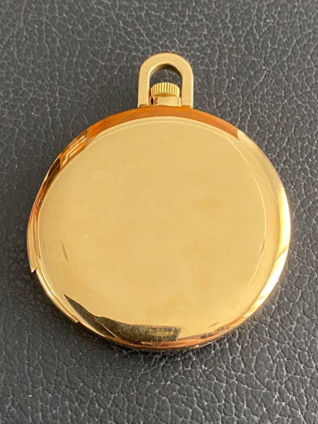 Patek Philippe Ref: 699 Yellow Gold 1938 Pocket Watch Roman Numerals Perpetual Calendar Minute Repeater