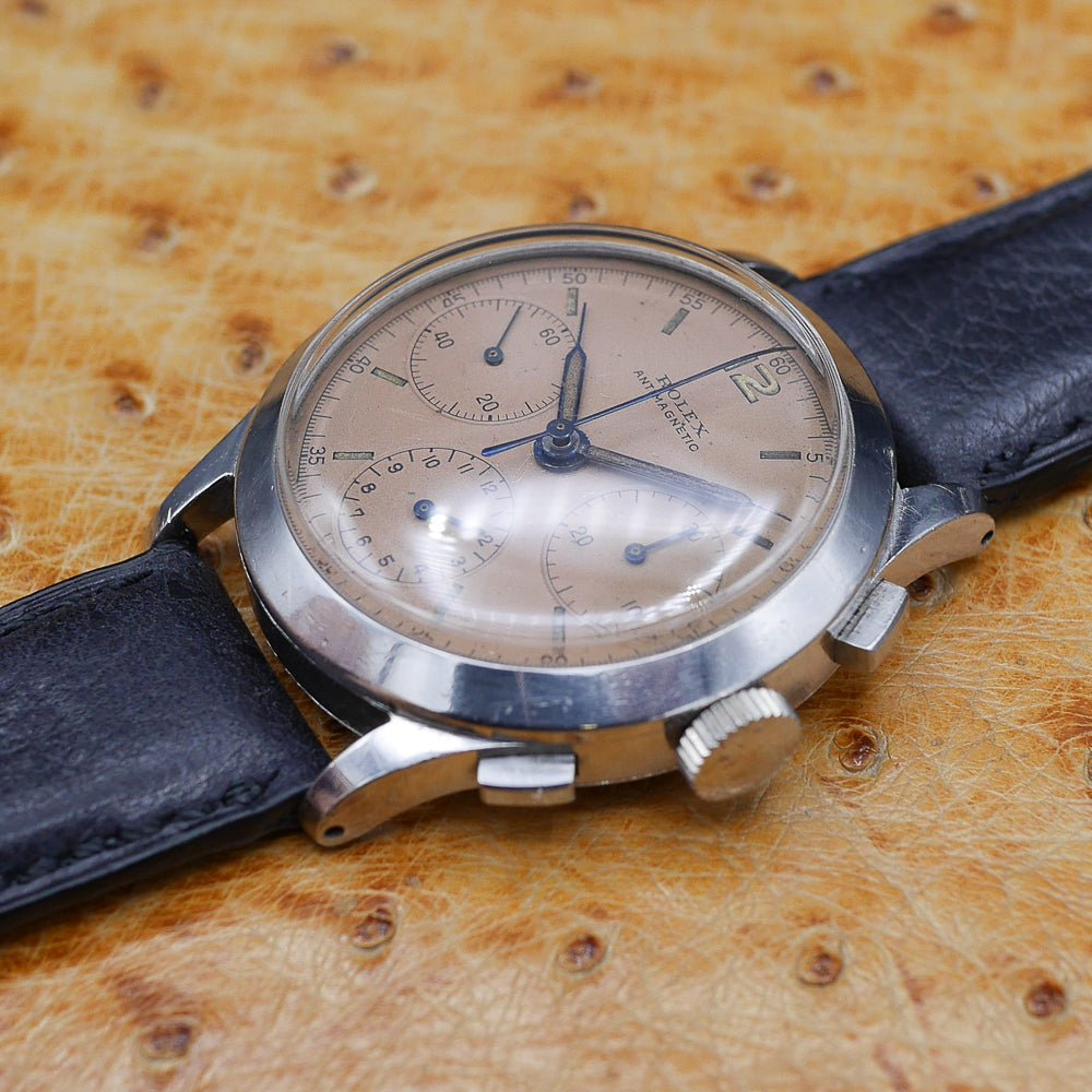 Rolex Chronograph Ref: 3335 in Stainless steel. Circa: 1940.