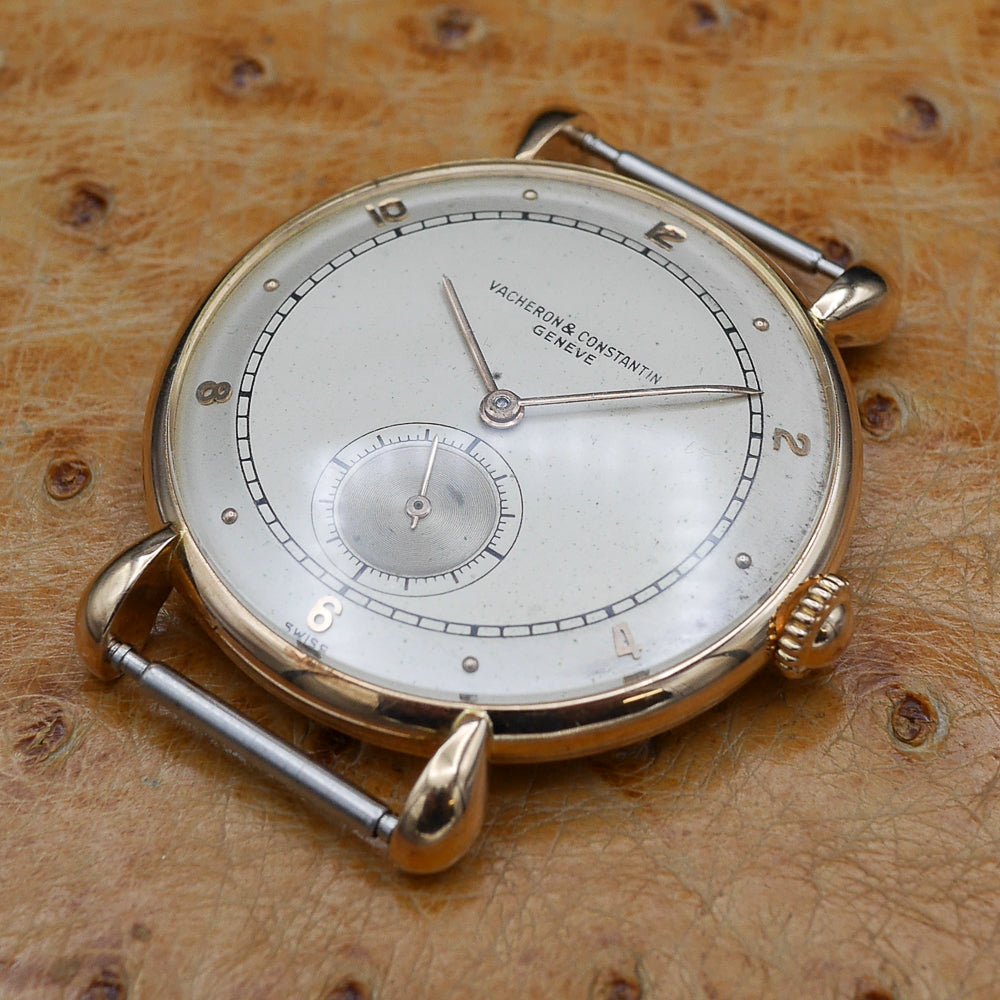 Vacheron&Constantin Round Center anse a gouttes in Yellow gold. Circa: 1945