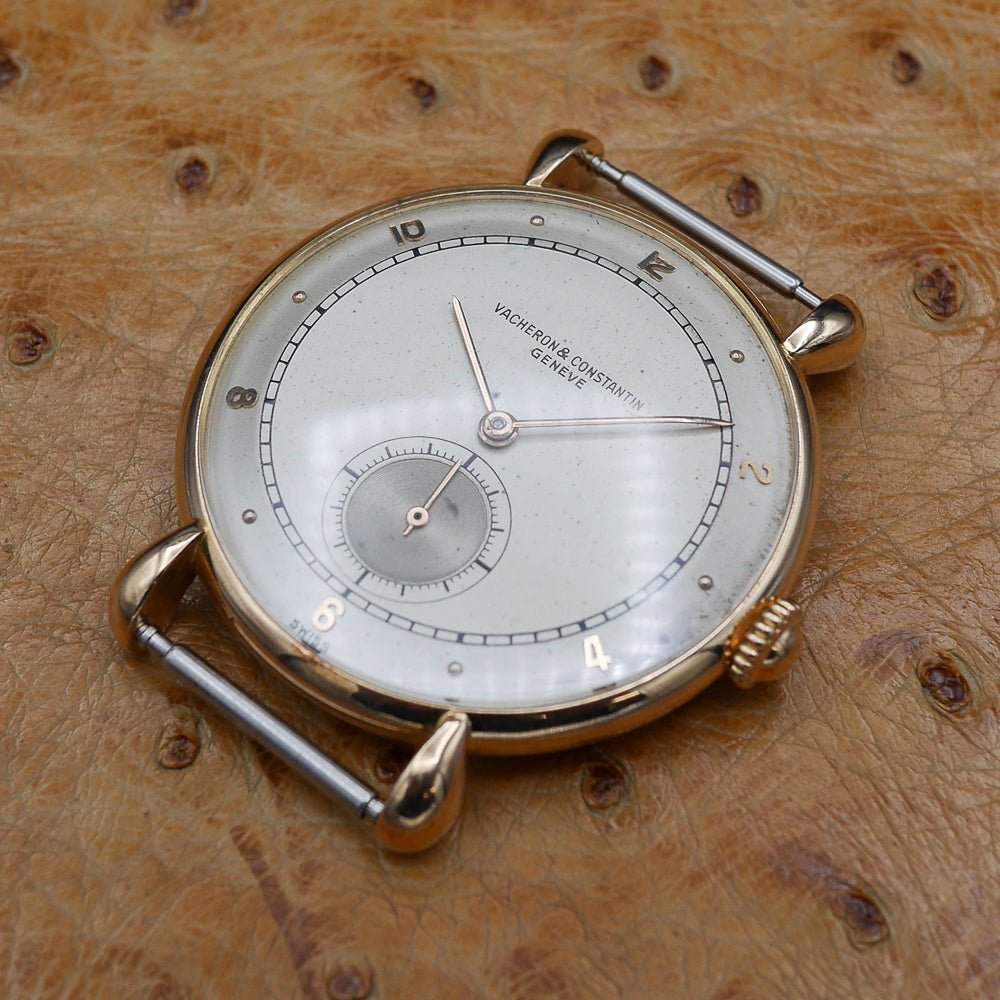 Vacheron&Constantin Round Center anse a gouttes in Yellow gold. Circa: 1945