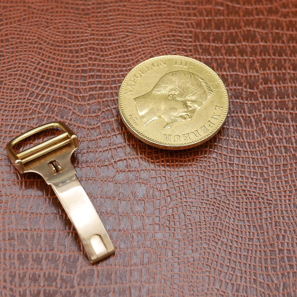 Cartier Coin Watch in Yellow Gold, Circa 1960, 35mm, Napoleon III, Roman Numerals