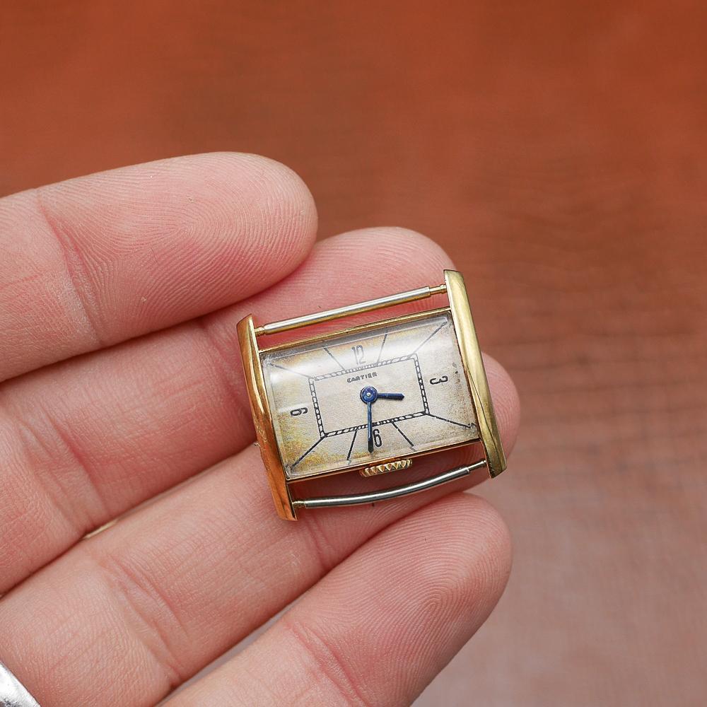 Cartier Dress watch in White gold. Circa: 1940.