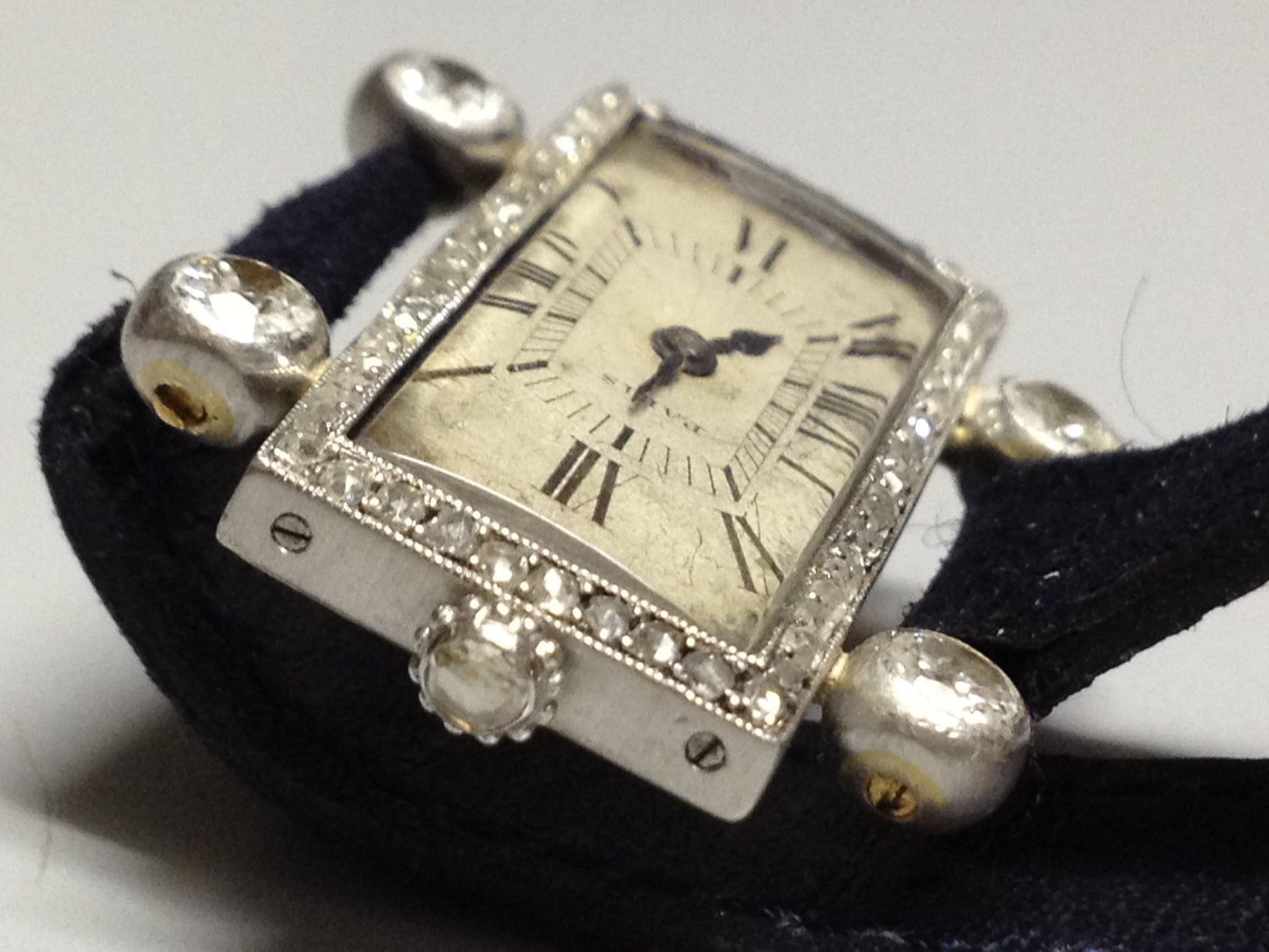 Cartier Jewellery Dress Watch in White Gold, Circa 1930.