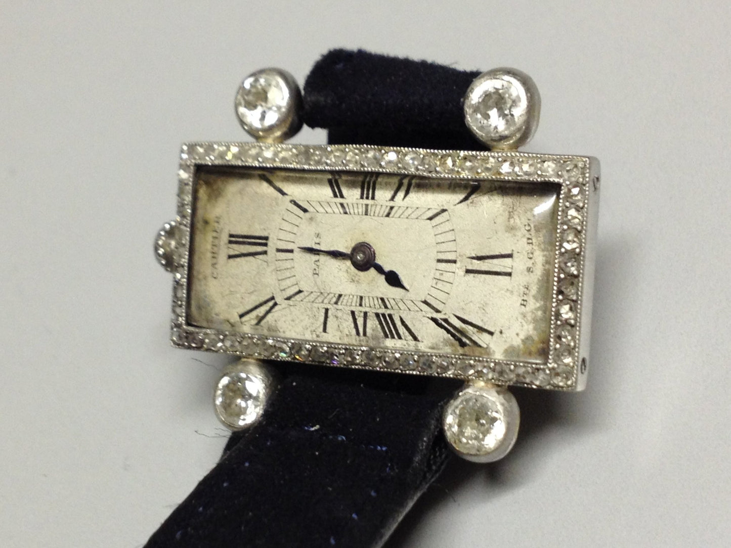 Cartier Jewellery Dress Watch in White Gold, Circa 1930.