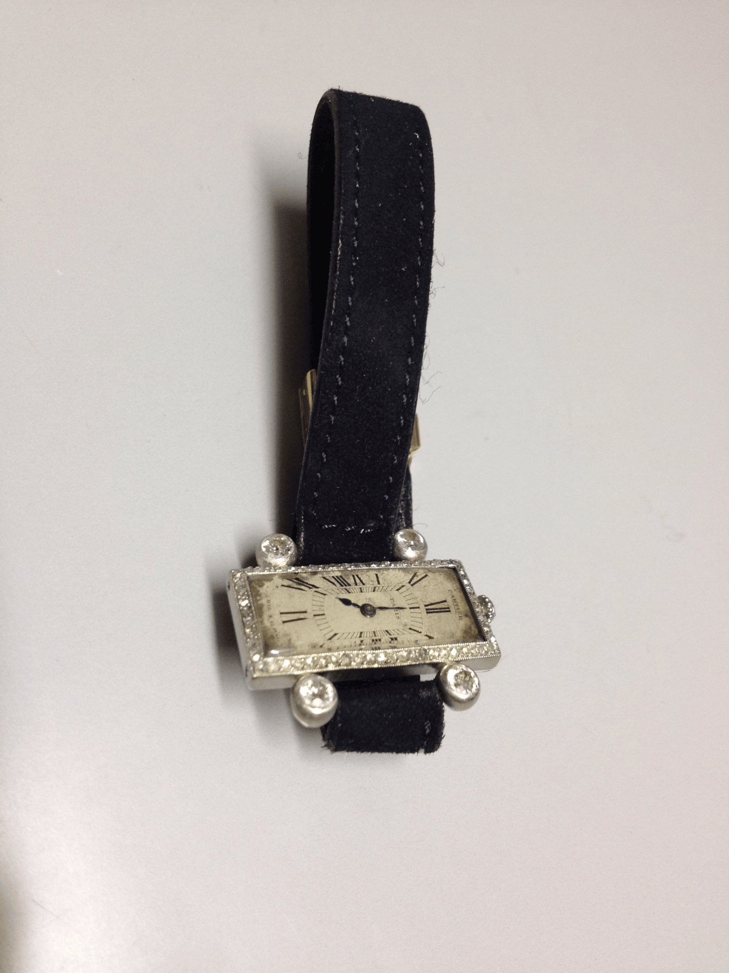 Cartier Jewellery Dress Watch in White Gold, Circa 1930.