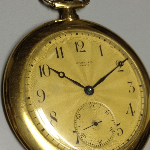 Cartier Pocket watch in Yellow gold. Circa: 1930.