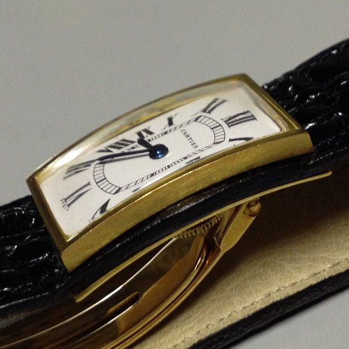 Cartier Rectangular Dress Watch in Yellow Gold, Circa 1970 - Pires - Mauboussin