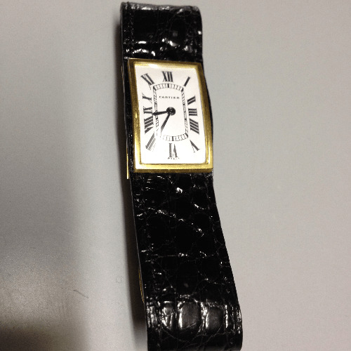 Cartier Rectangular Dress Watch in Yellow Gold, Circa 1970 - Pires - Mauboussin