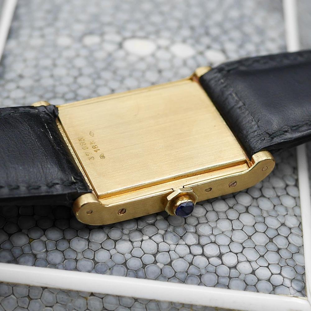 Cartier tank in Yellow gold. Circa: 1960.