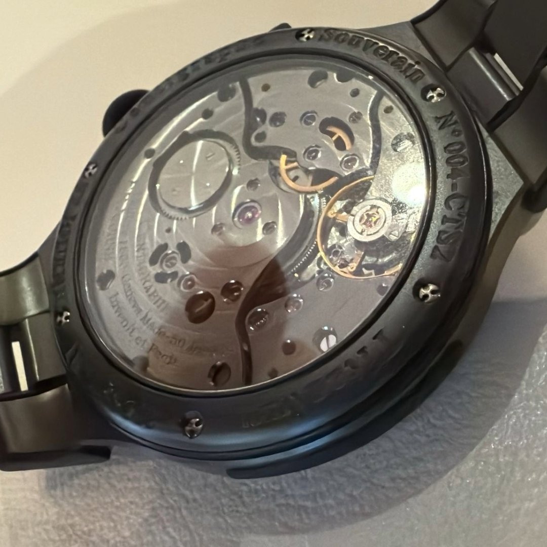 F.P. Journe Centigraphe S CTS2, 44mm titanium case, Lotus Yellow dial, manual-winding chronograph, 1/100th second precision, 2021 release, full set.