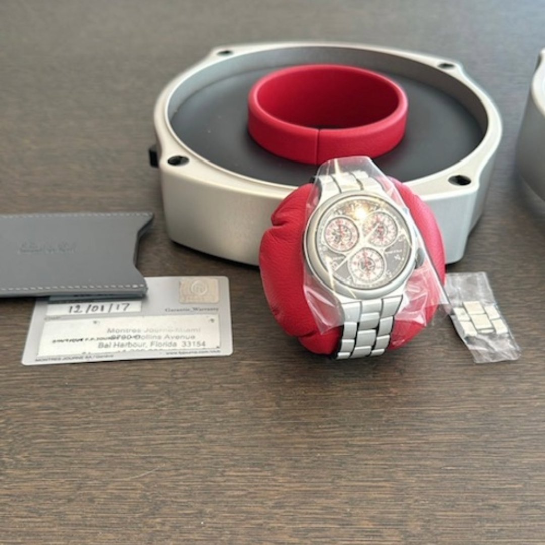 F.P. Journe Centigraphe Sport 2017, aluminium case, NOS, full set, unworn, rare collector’s timepiece.
