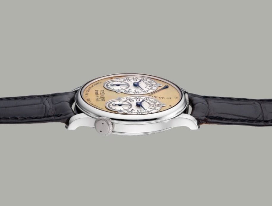 F.P. Journe Resonance 38mm, platinum, first generation, 2004, full set, rare collector’s timepiece.
