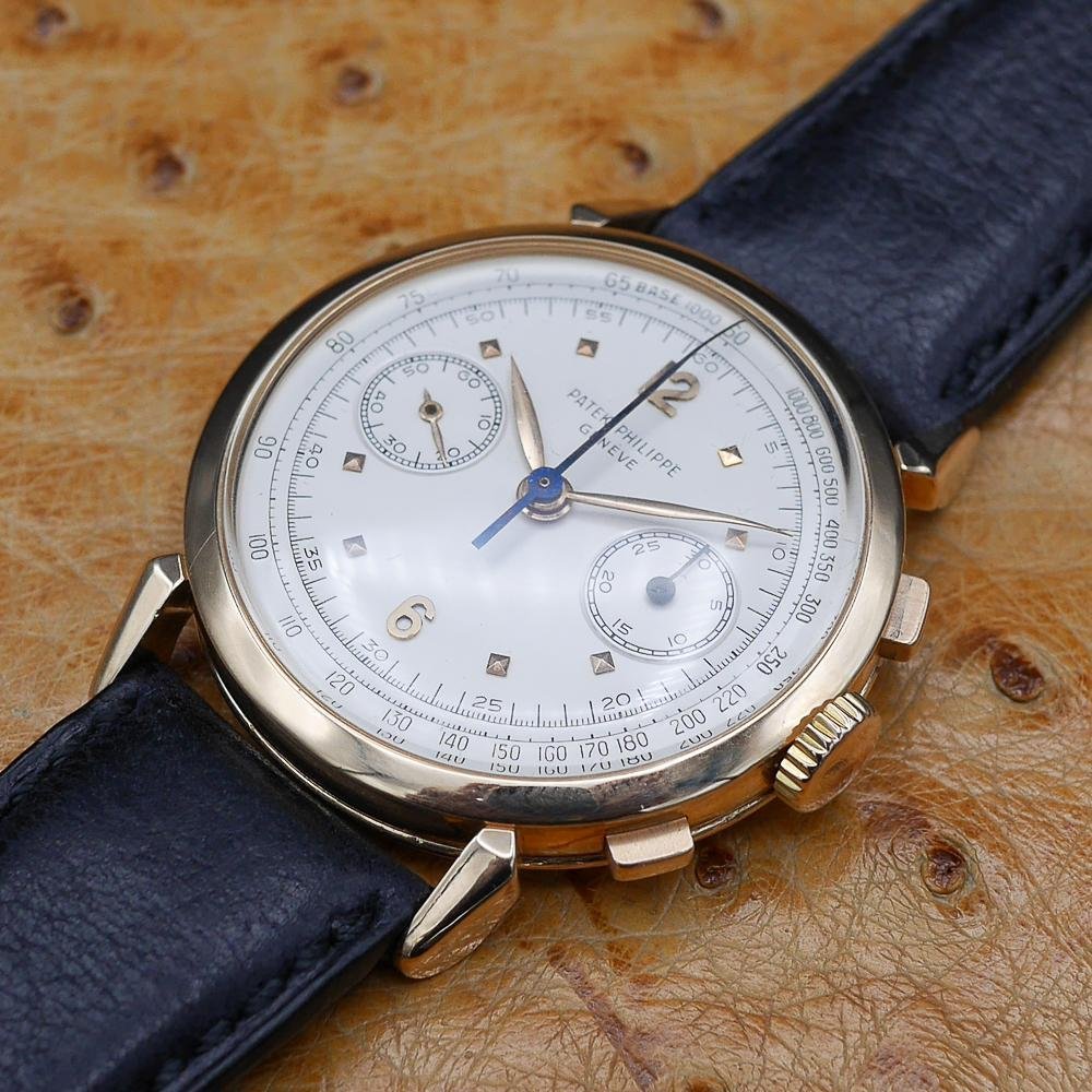 Patek Philippe Chronograph Ref 1579 in Pink Gold, Circa 1955.
