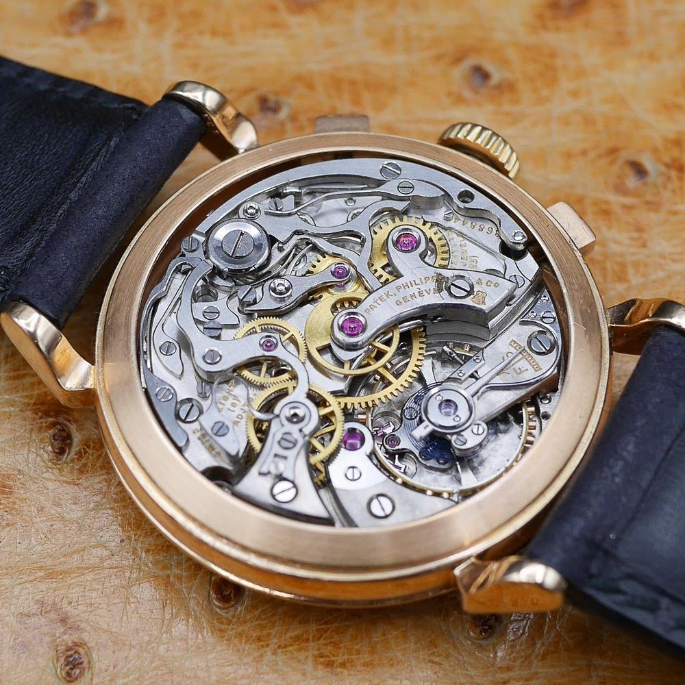 Patek Philippe Chronograph Ref 1579 in Pink Gold, Circa 1955.