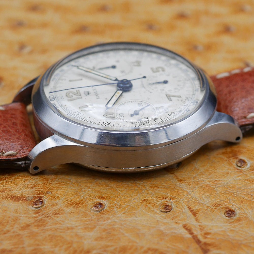 Rolex Chronograph, Ref 3335 in Stainless steel, Circa 1940.