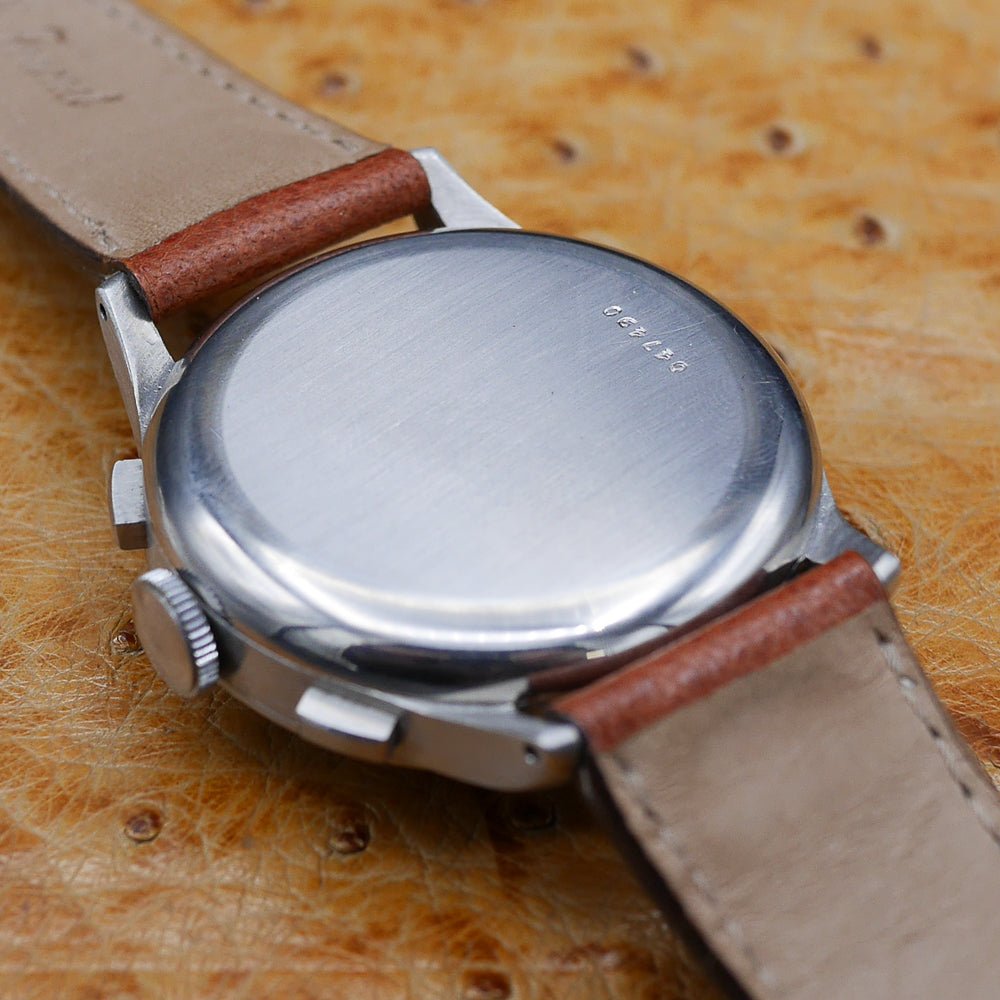 Rolex Chronograph, Ref 3335 in Stainless steel, Circa 1940.