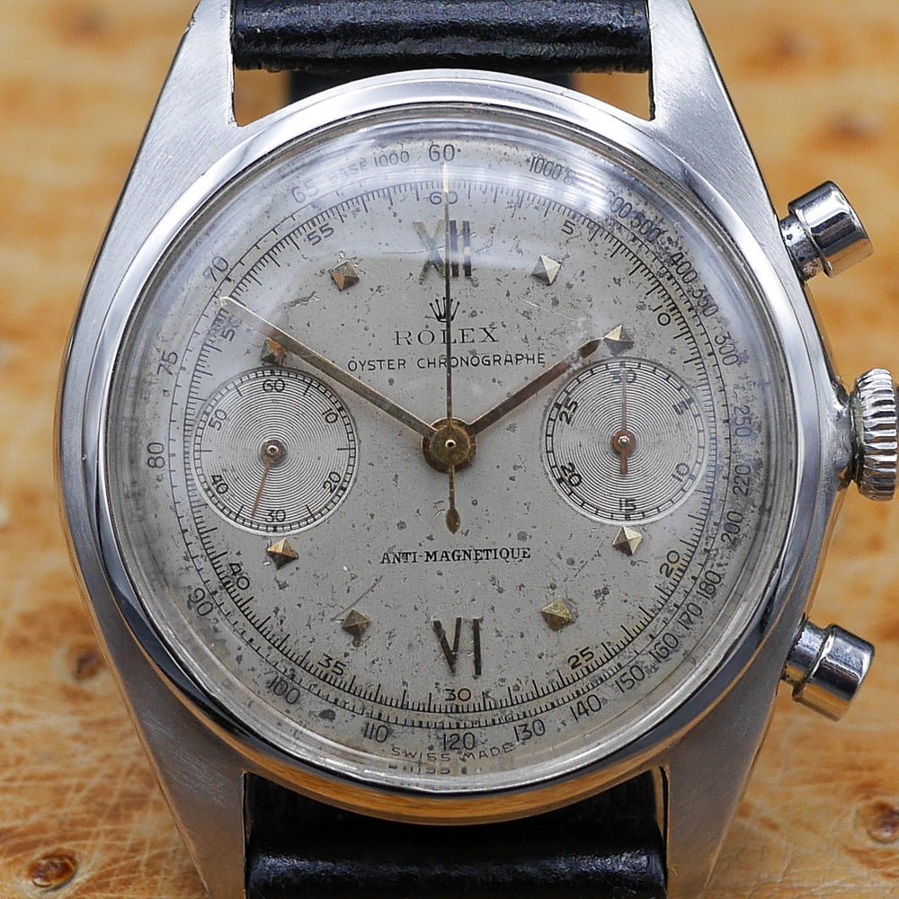 Rolex Chronograph Ref. 4500 Stainless Steel, Circa 1946 - Pires - Mauboussin