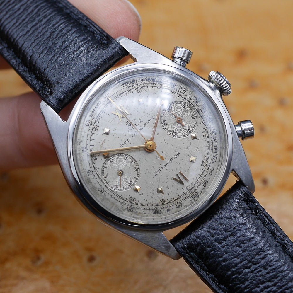 Rolex Chronograph Ref. 4500 Stainless Steel, Circa 1946 - Pires - Mauboussin