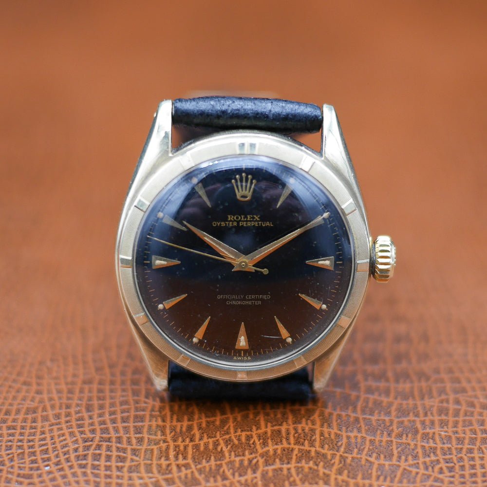 Rolex Oyster Perpetual Date, Ref 6085 in Yellow Gold, Circa 1954 - Pires - Mauboussin