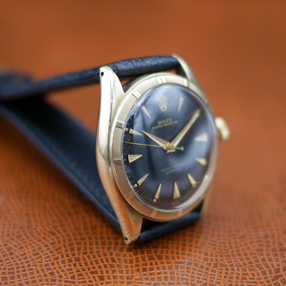 Rolex Oyster Perpetual Date, Ref 6085 in Yellow Gold, Circa 1954 - Pires - Mauboussin