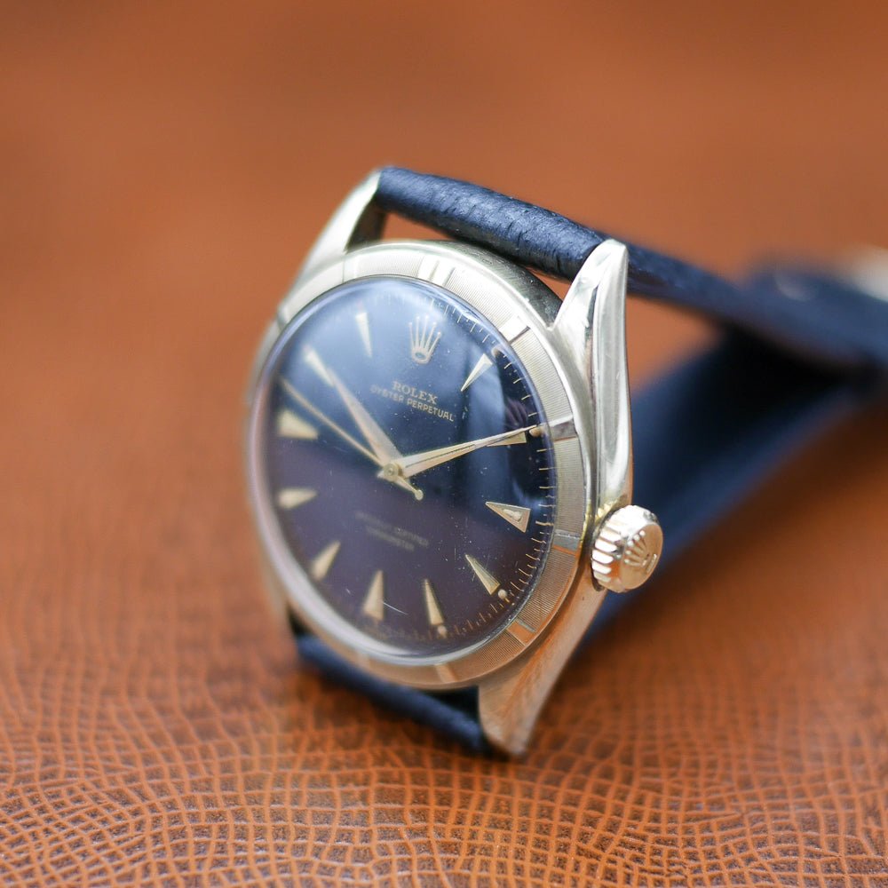Rolex Oyster Perpetual Date, Ref 6085 in Yellow Gold, Circa 1954 - Pires - Mauboussin