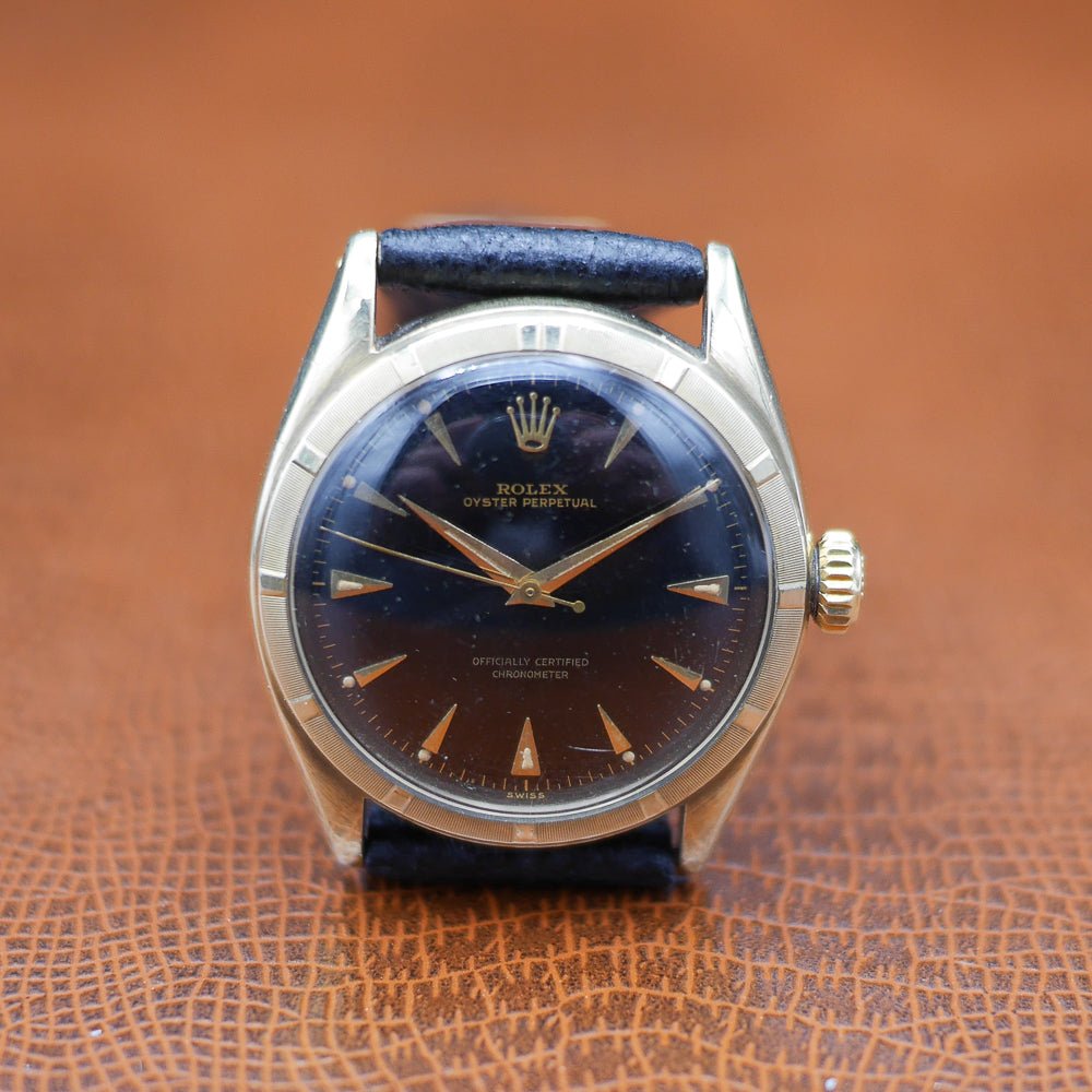 Rolex Oyster Perpetual Date, Ref 6085 in Yellow Gold, Circa 1954 - Pires - Mauboussin