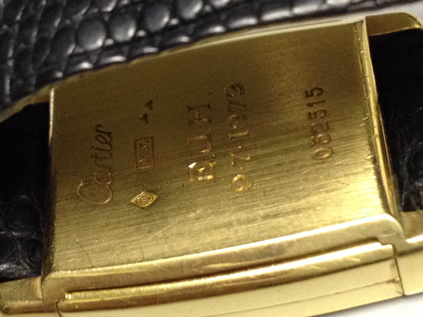 Cartier Tank Reverso in Yellow gold. Circa: 1979