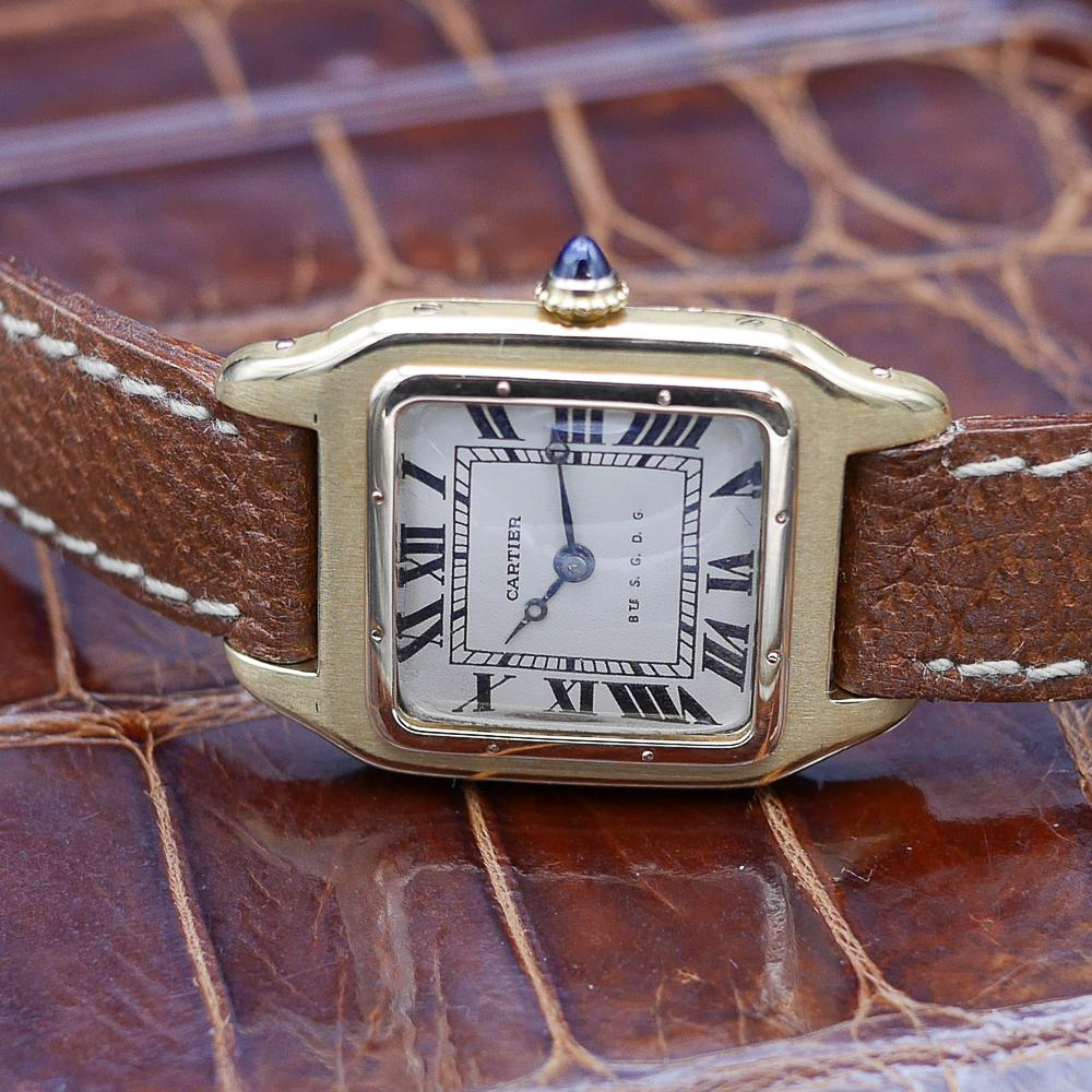 Cartier Santos in Yellow Gold Circa 1920 media min width 767px