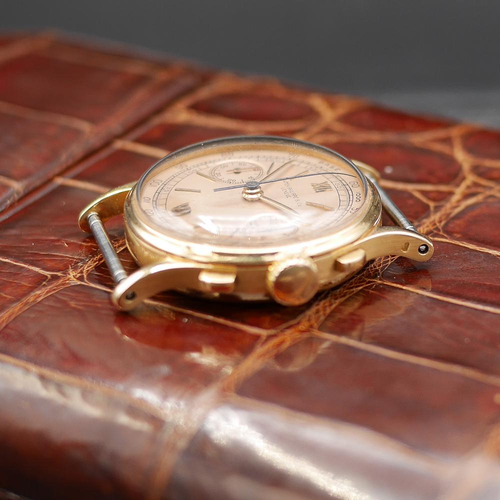 Patek Philippe Chronograph Ref 130 in Pink Gold Circa 1950