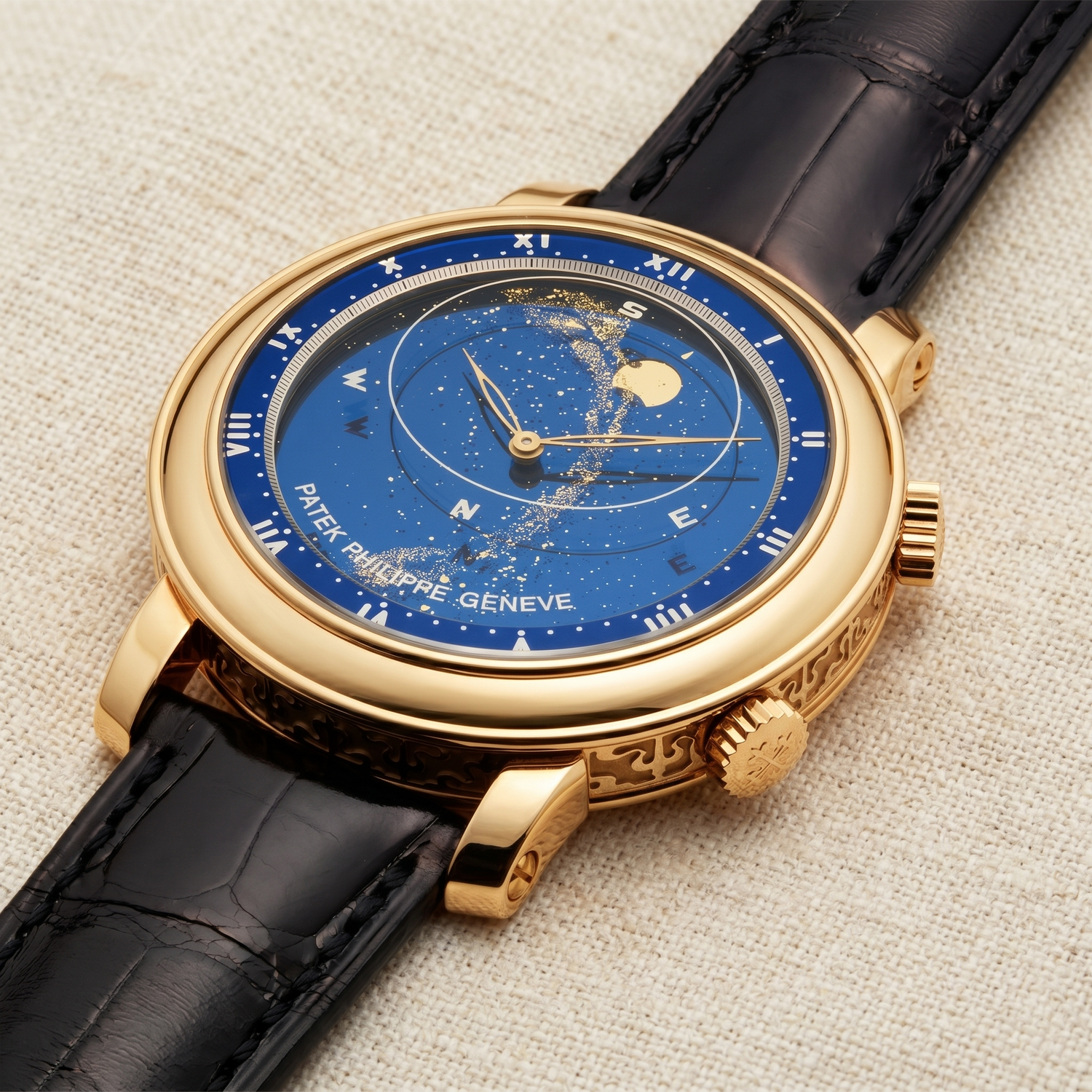  Patek Philippe Ref: 699 Yellow Gold 1938 Pocket Watch Roman Numerals Perpetual Calendar Minute Repeater