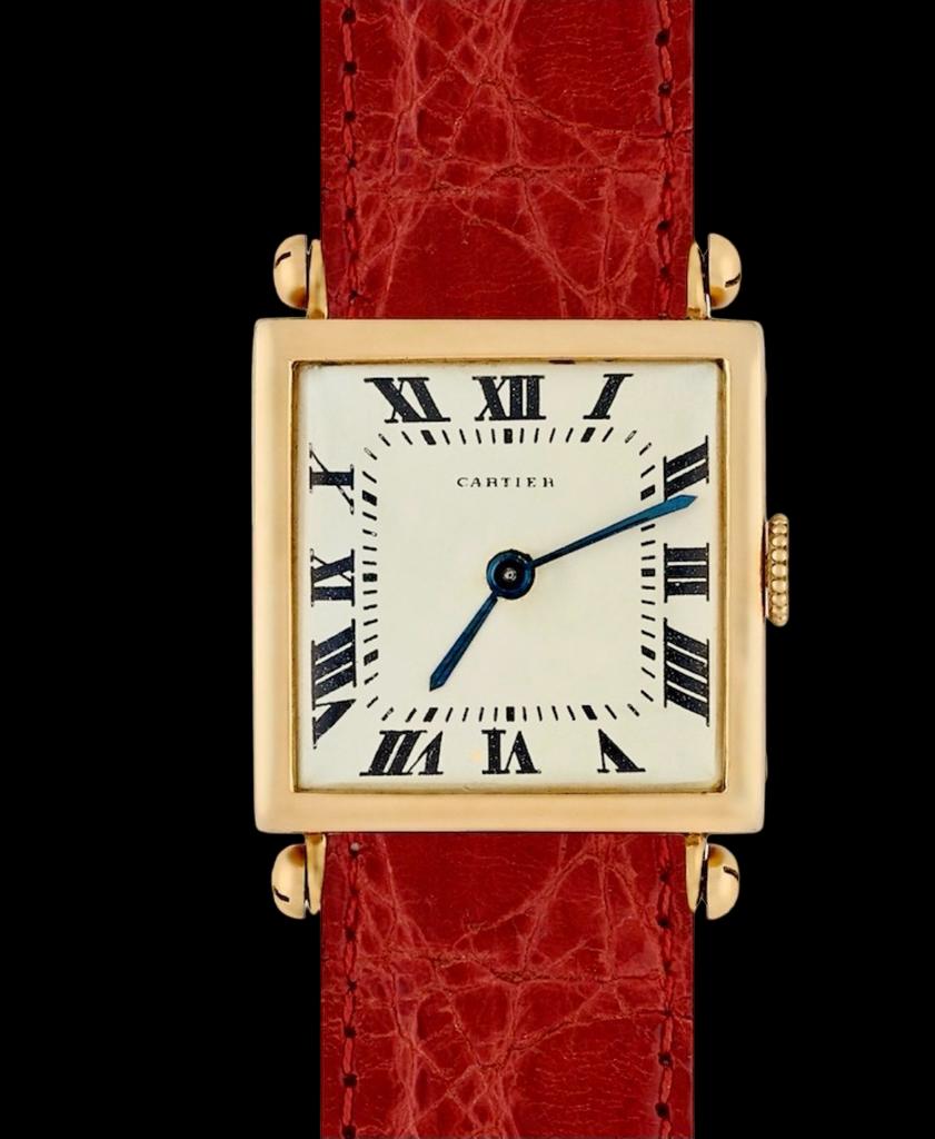Cartier Tank Carrée in Yellow Gold from 1920`s