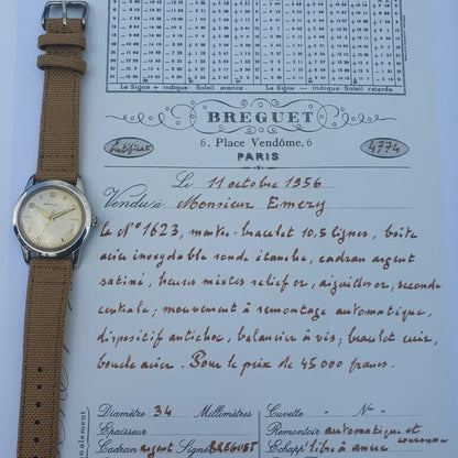 Breguet Automatic Screwed Back Case in Stainless Steel, from 1956