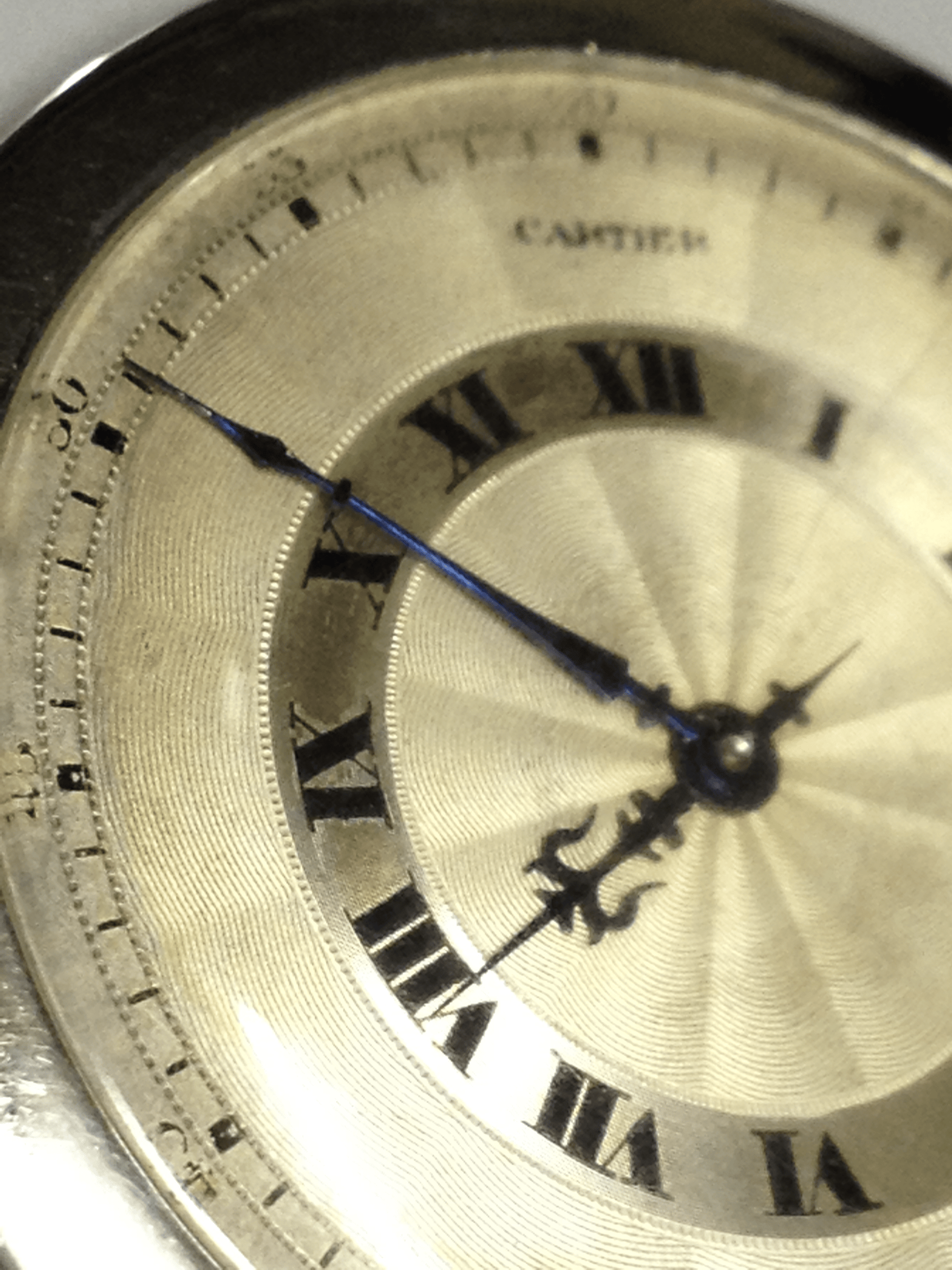 Cartier Pocket Watch in Platinum, 1930, 45mm Vintage Timepiece