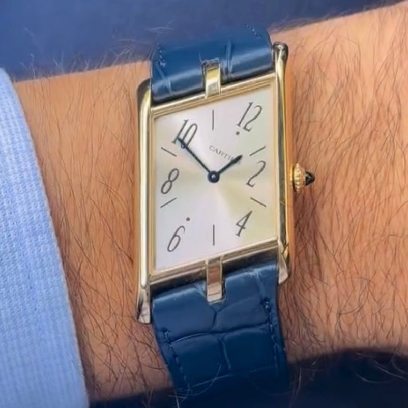 Cartier Tank Asymétrique REF: WGTA0044 in yellow gold, 2022. A refined and modern reinterpretation of a Cartier classic.