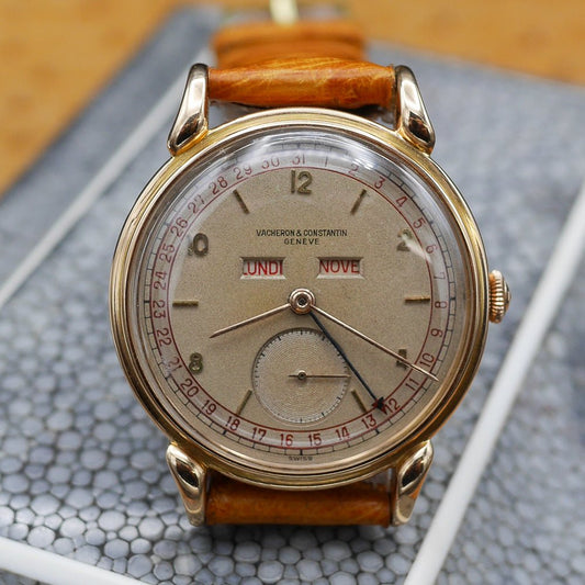Vacheron & Constantin Triple Calendar in Pink gold. Circa: 1955.