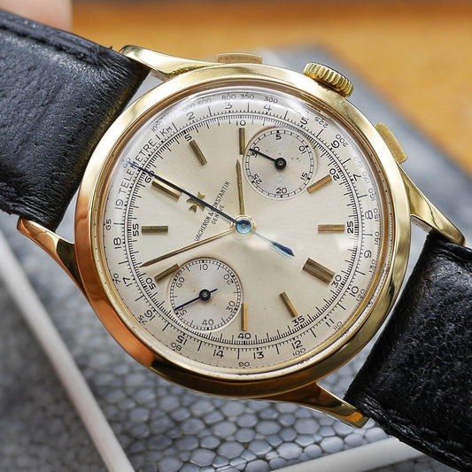 Vacheron&Constantin Chronograph Ref:4072 in Yellow gold. Circa:1955