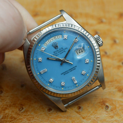 Rolex Oyster Perpetual Day Date Ref: 1803 in White gold. Circa: 1970.
