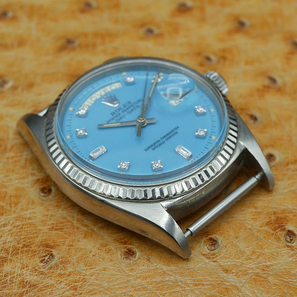 Rolex Oyster Perpetual Day Date Ref: 1803 in White gold. Circa: 1970.